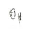 John Hardy Earrings in Silver containing Diamond EBP986742DI