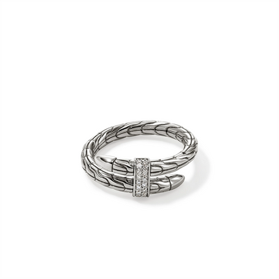 John Hardy Rings in Silver containing Diamond RBP986802DIX7