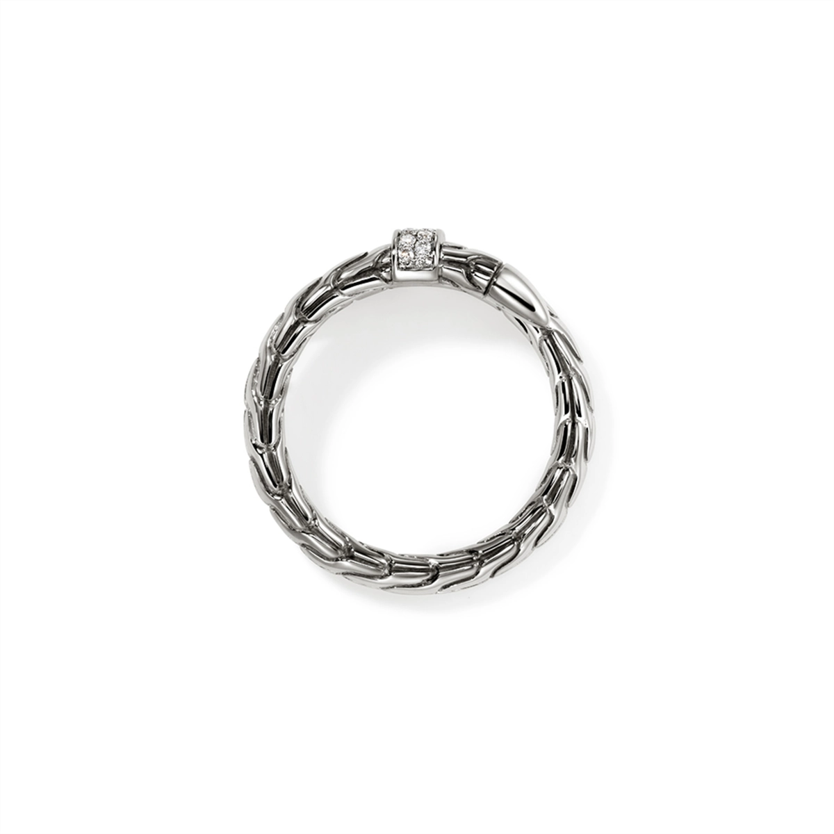 John Hardy Rings in Silver containing Diamond RBP986802DIX7