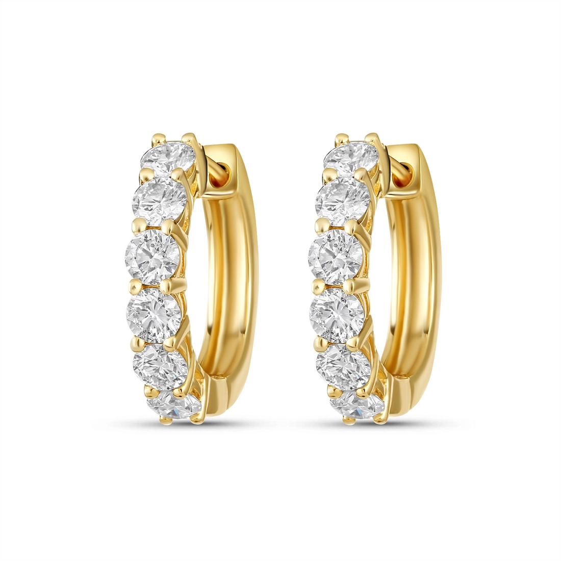 Earrings Earrings in Yellow Gold containing Diamond E7215H-Y