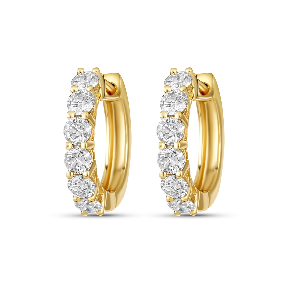 Earrings Earrings in Yellow Gold containing Diamond E7215H-Y