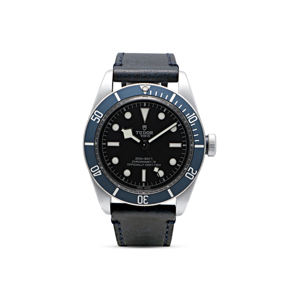 TUDOR Black Bay 41 Black Dial Leather Strap 41mm (Preowned)