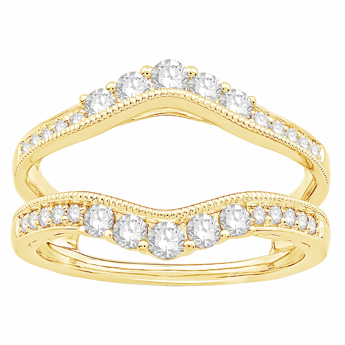 Wedding Bands Wedding Rings in Yellow Gold containing Diamond 436196