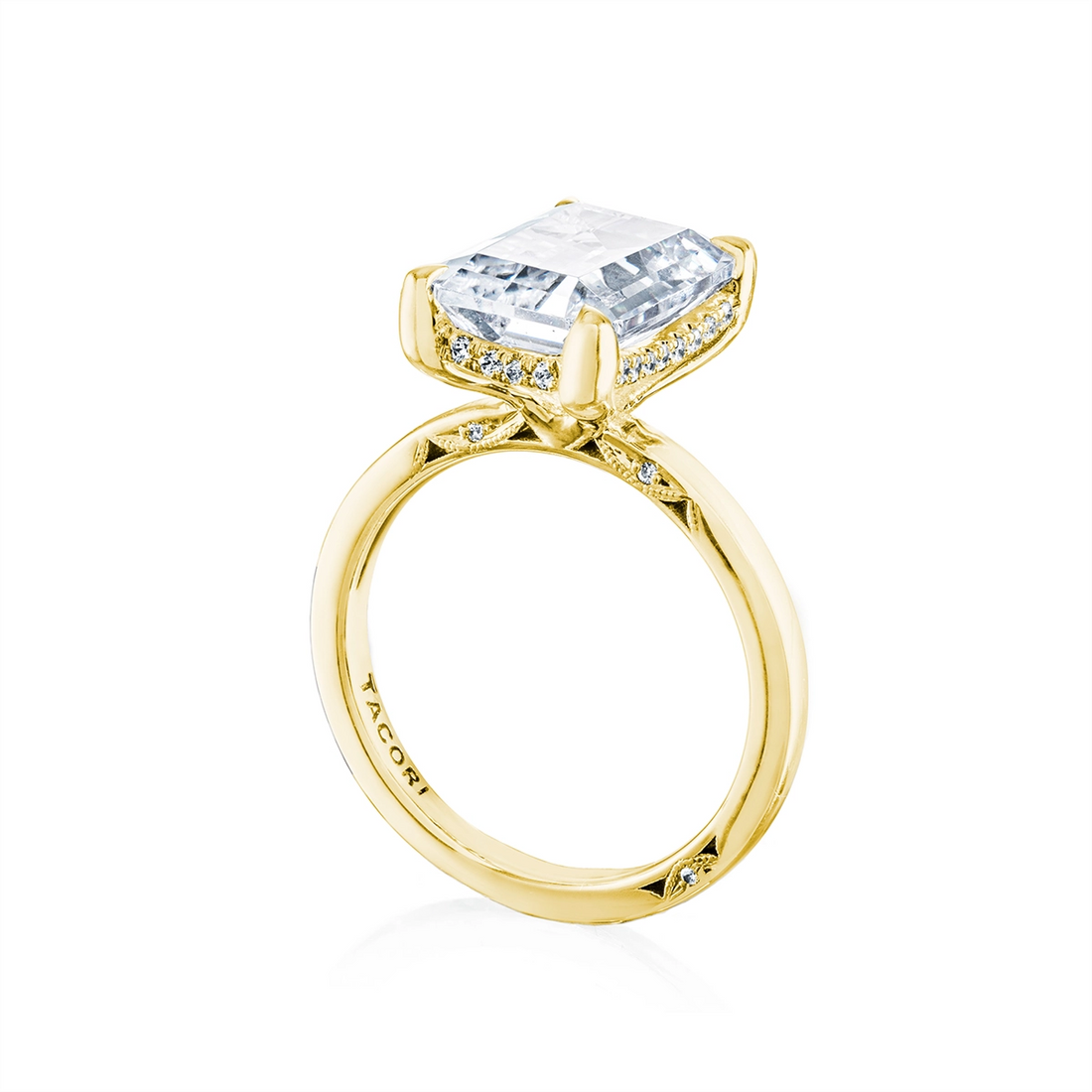 Tacori Engagement Rings in Yellow Gold containing Diamond 2688 2.2 EC 12X8.5 Y