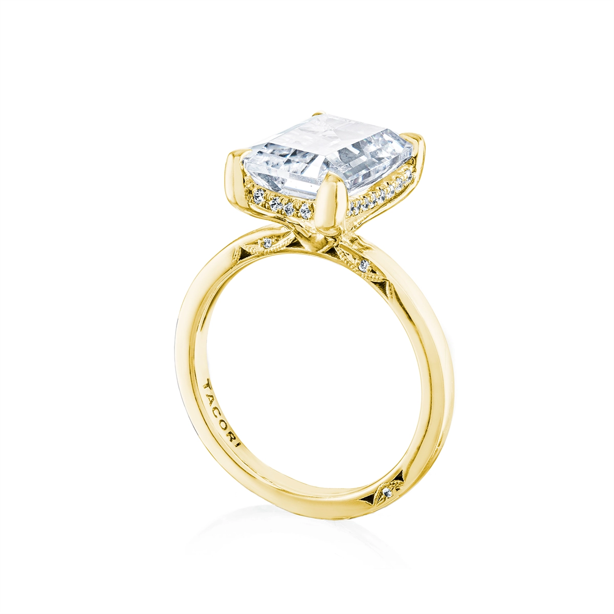 Tacori Engagement Rings in Yellow Gold containing Diamond 2688 2.2 EC 12X8.5 Y