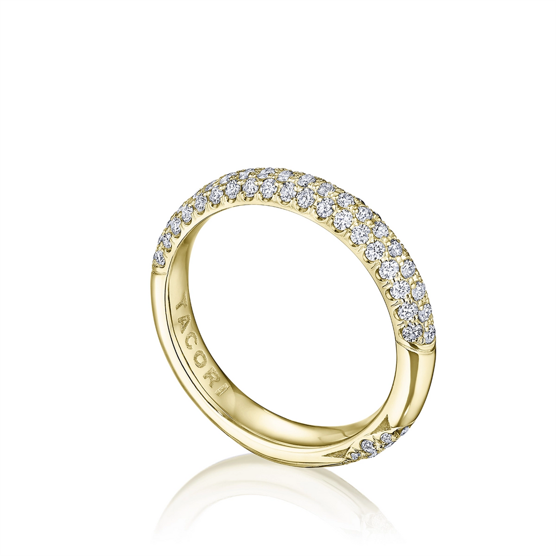 Tacori Wedding Rings in Yellow Gold containing Diamond HT 2673 B 1/2 Y