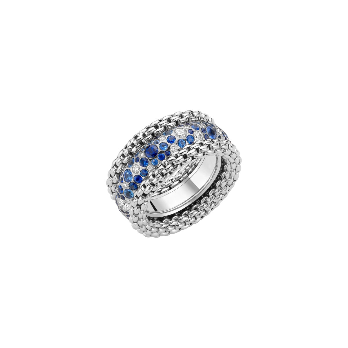 FOPE Rings in White Gold containing Multi-gemstone, Diamond, Sapphire 71208AX_P2_B_XBX_140