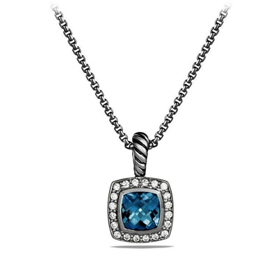 David Yurman Necklaces in Silver containing Blue topaz , Multi-gemstone, Diamond N07212DSSABTDI17