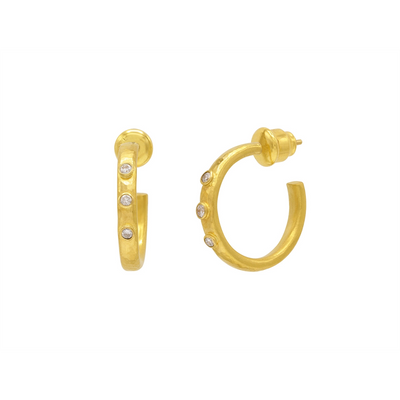 Gurhan Earrings in Yellow Gold containing Diamond CNE250-M-3DI-2422