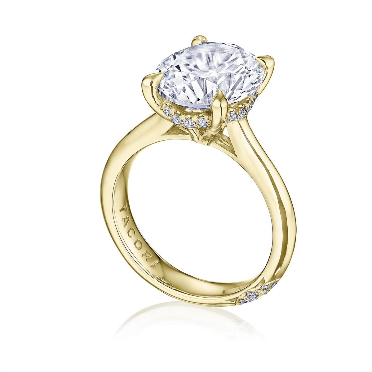 Tacori Engagement Rings in Yellow Gold containing Diamond HT 2671 RD 10 Y