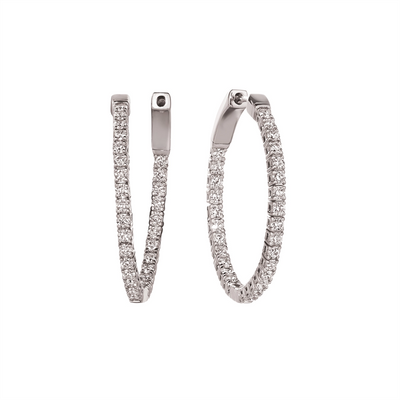 Earrings Earrings in White Gold containing Diamond 436625