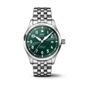 IWC Pilot's watch Mark XX Green Arabic Dial Steel Bracelet