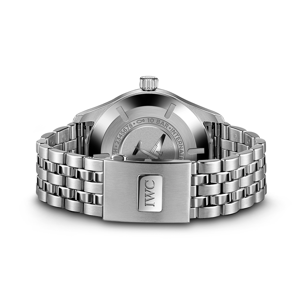 IWC Pilot's watch Mark XX Green Arabic Dial Steel Bracelet