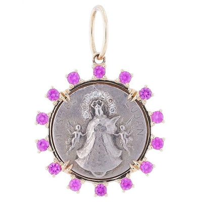 csv_image Cynthia Ann Pendant in Mixed Metals containing Other, Multi-gemstone, Diamond ECL3773