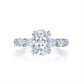 Tacori Engagement Rings in White Gold containing Diamond HT 2666 OV 11.5X8 W