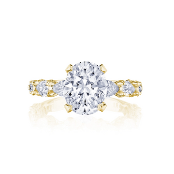 Tacori Engagement Rings in Yellow Gold containing Diamond HT 2666 OV 10X7 Y