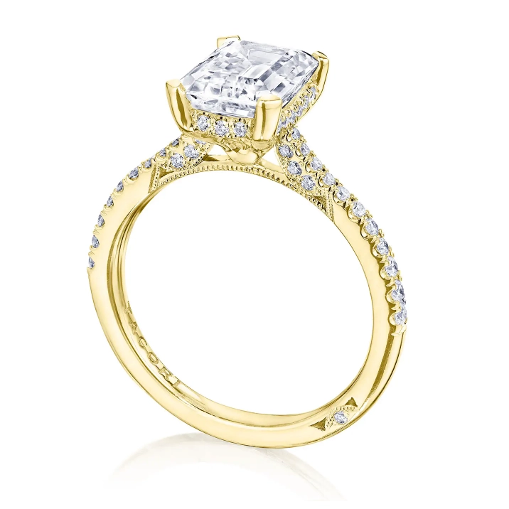 Tacori Engagement Rings in Yellow Gold containing Diamond 2671 EC 9X6.5 Y