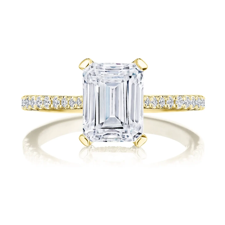 Tacori Engagement Rings in Yellow Gold containing Diamond 2671 EC 9X6.5 Y