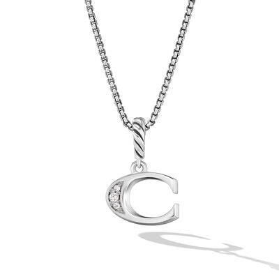 David Yurman Necklaces in Silver containing Diamond N18070DSSADI18C