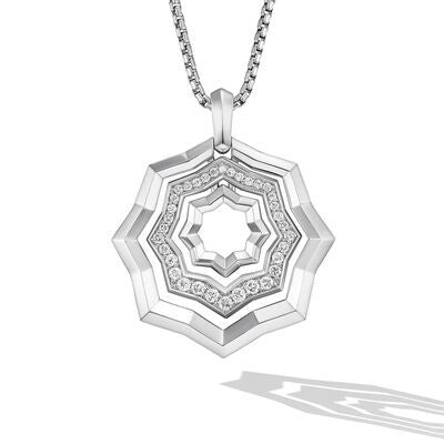 David Yurman Necklaces in Silver containing Diamond N18374DSSADI18
