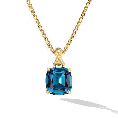David Yurman Pendants in Yellow Gold containing Blue topaz  D1826188AIB