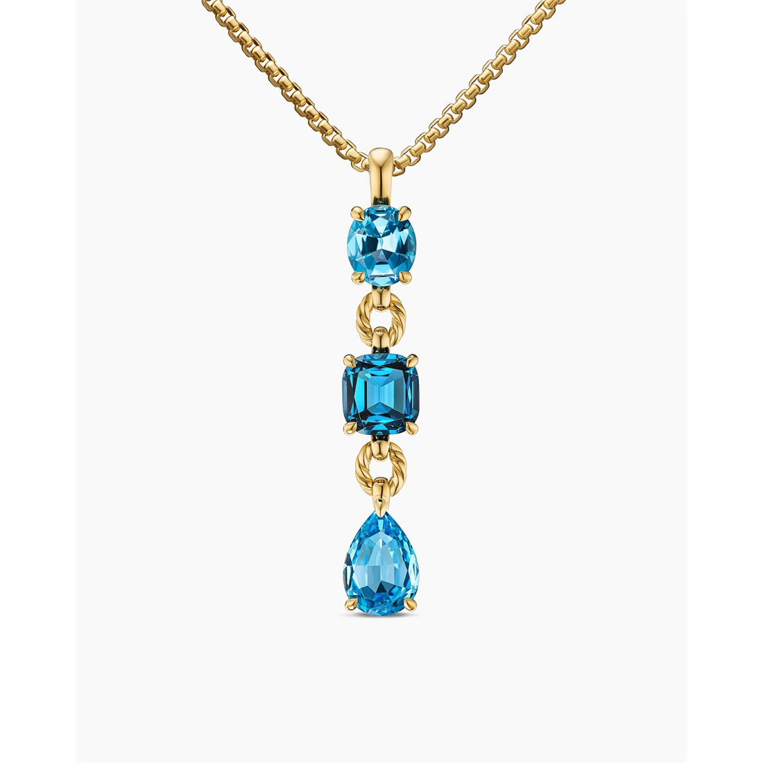 David Yurman Pendants in Yellow Gold containing Blue topaz  D1837688ABTIB