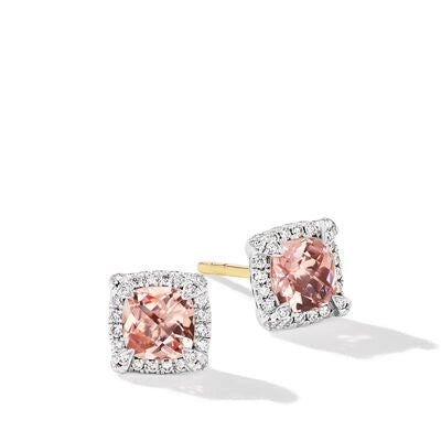 David Yurman Earrings in Silver containing Multi-gemstone, Diamond, Morganite E14986DSSAMODI