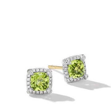 David Yurman Earrings in Silver containing Peridot, Multi-gemstone, Diamond E14986DSSAPRDI