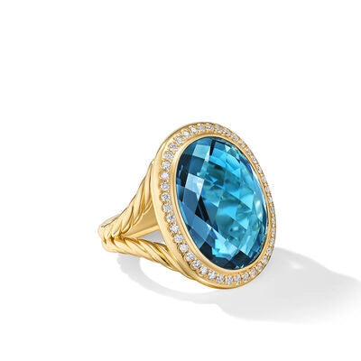 David Yurman Rings in Yellow Gold containing Blue topaz , Multi-gemstone, Diamond R18172D88AIBDI7