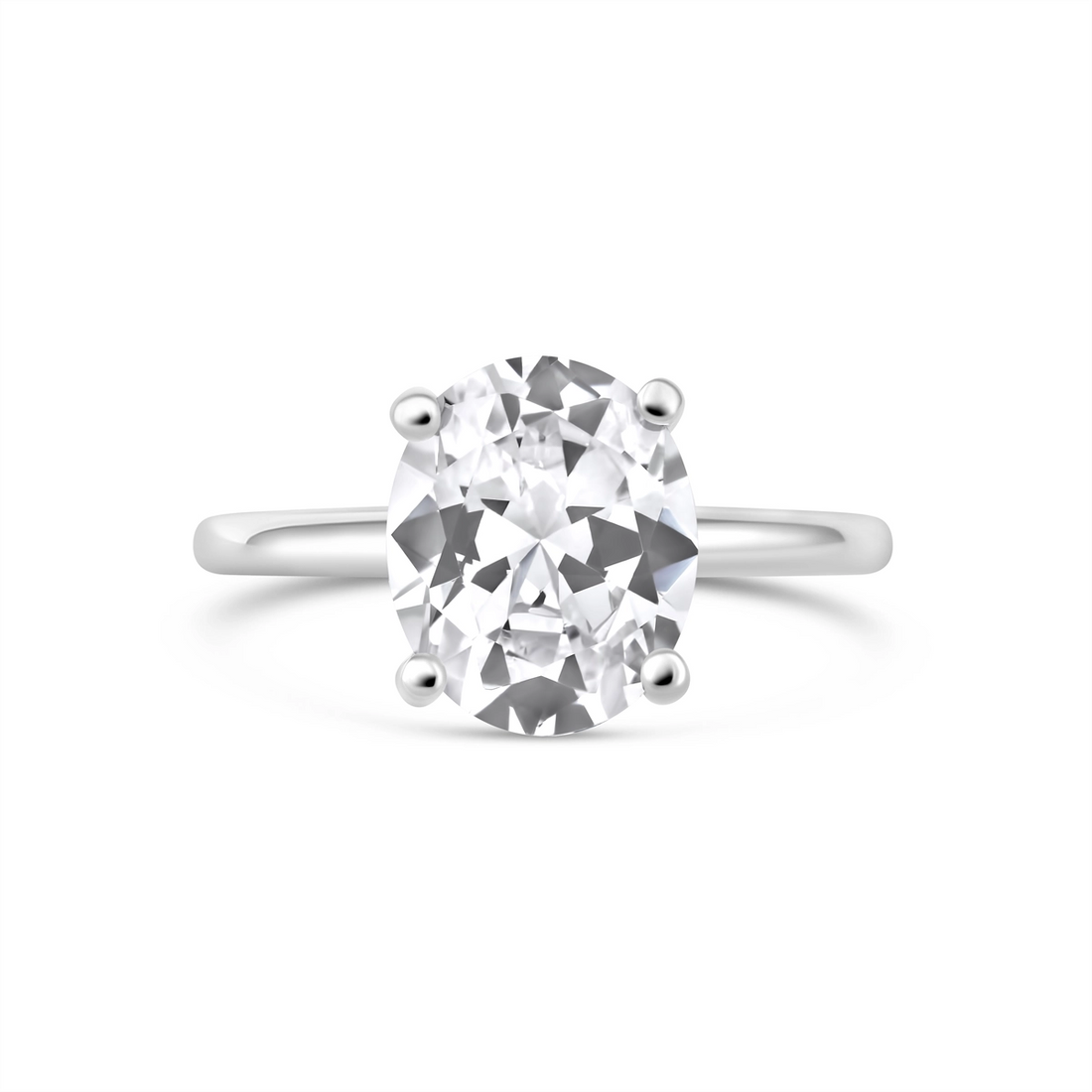 Engagement Collections Engagement Rings in White Gold SOL2001V-11X8MM-W