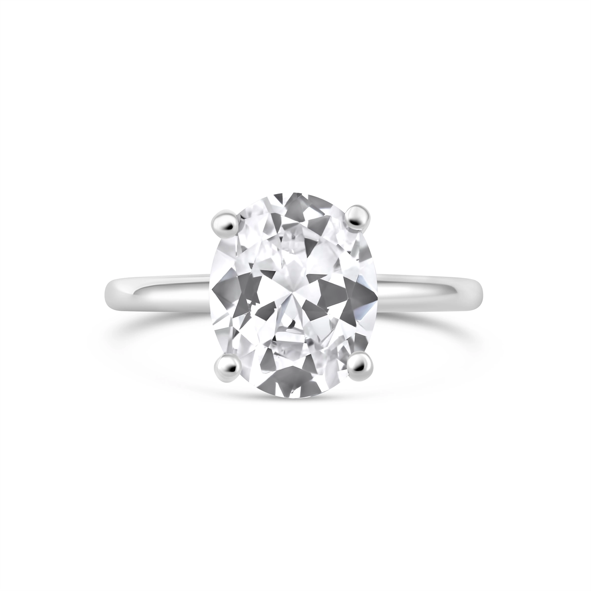 Engagement Collections Engagement Rings in White Gold SOL2001V-11X8MM-W
