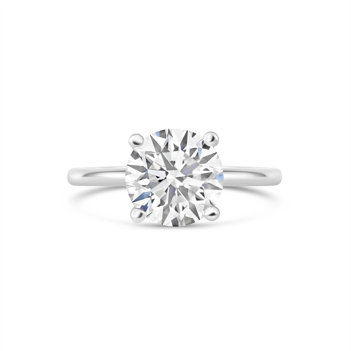 Engagement Collections Engagement Rings in White Gold SOL2001R-8.75MM-W