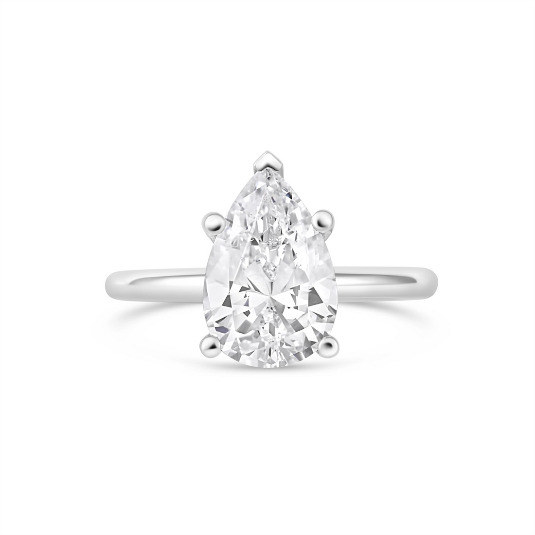Engagement Collections Engagement Rings in White Gold SOL2001PS-12X8MM-W
