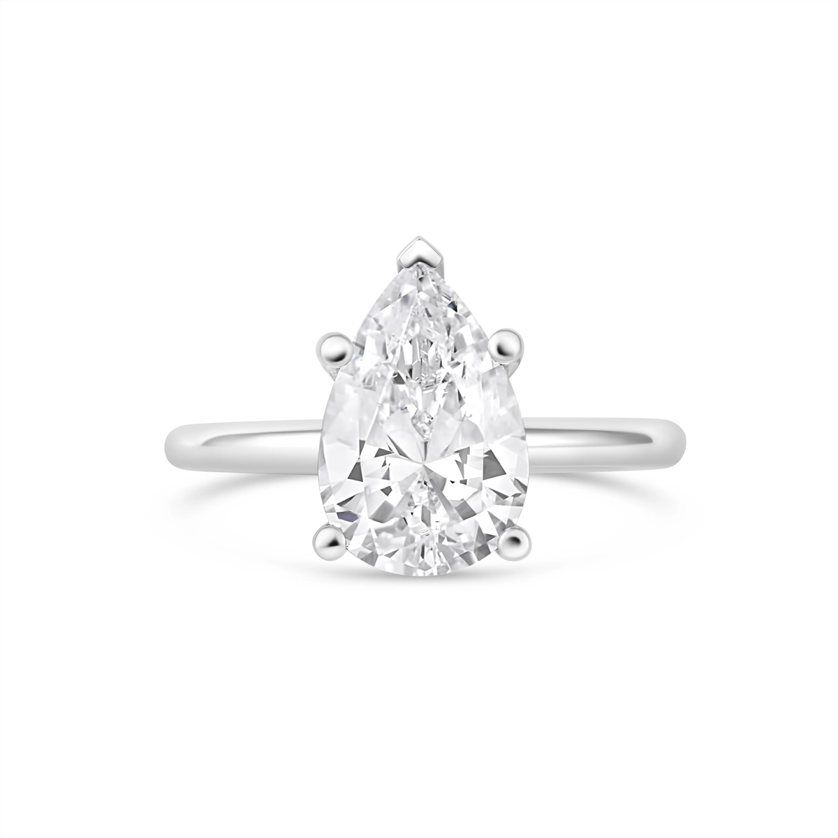 Engagement Collections Engagement Rings in White Gold SOL2001PS-12X8MM-W