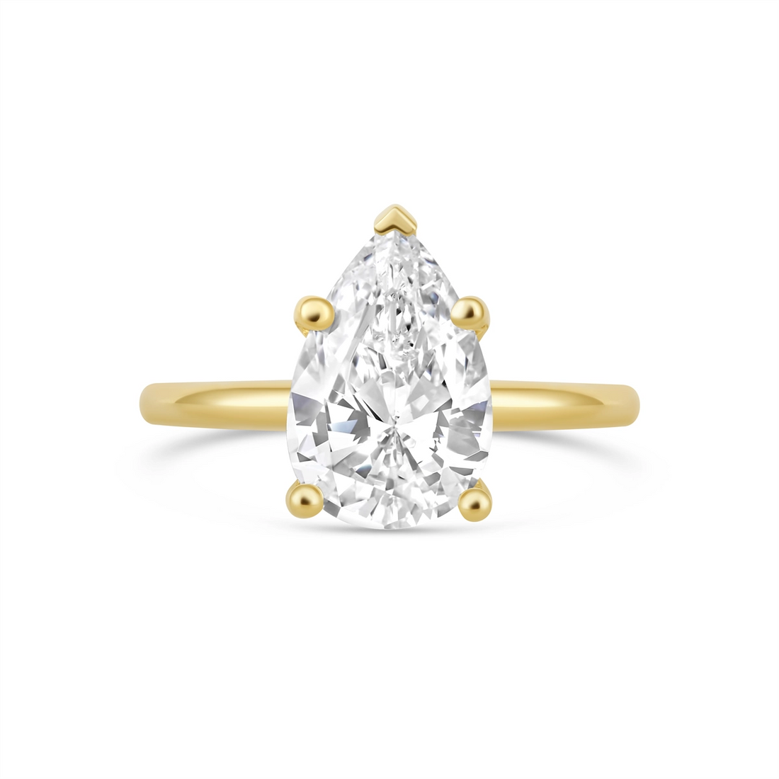 Engagement Collections Engagement Rings in Yellow Gold SOL2001PS-12X8MM-Y