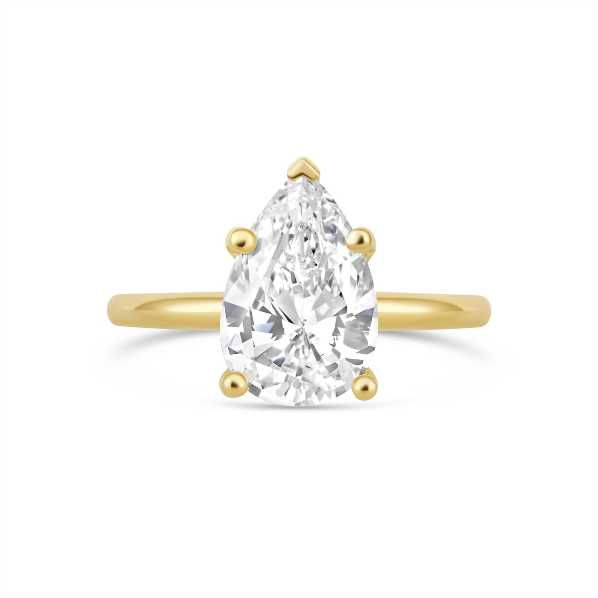 Engagement Collections Engagement Rings in Yellow Gold SOL2001PS-12X8MM-Y