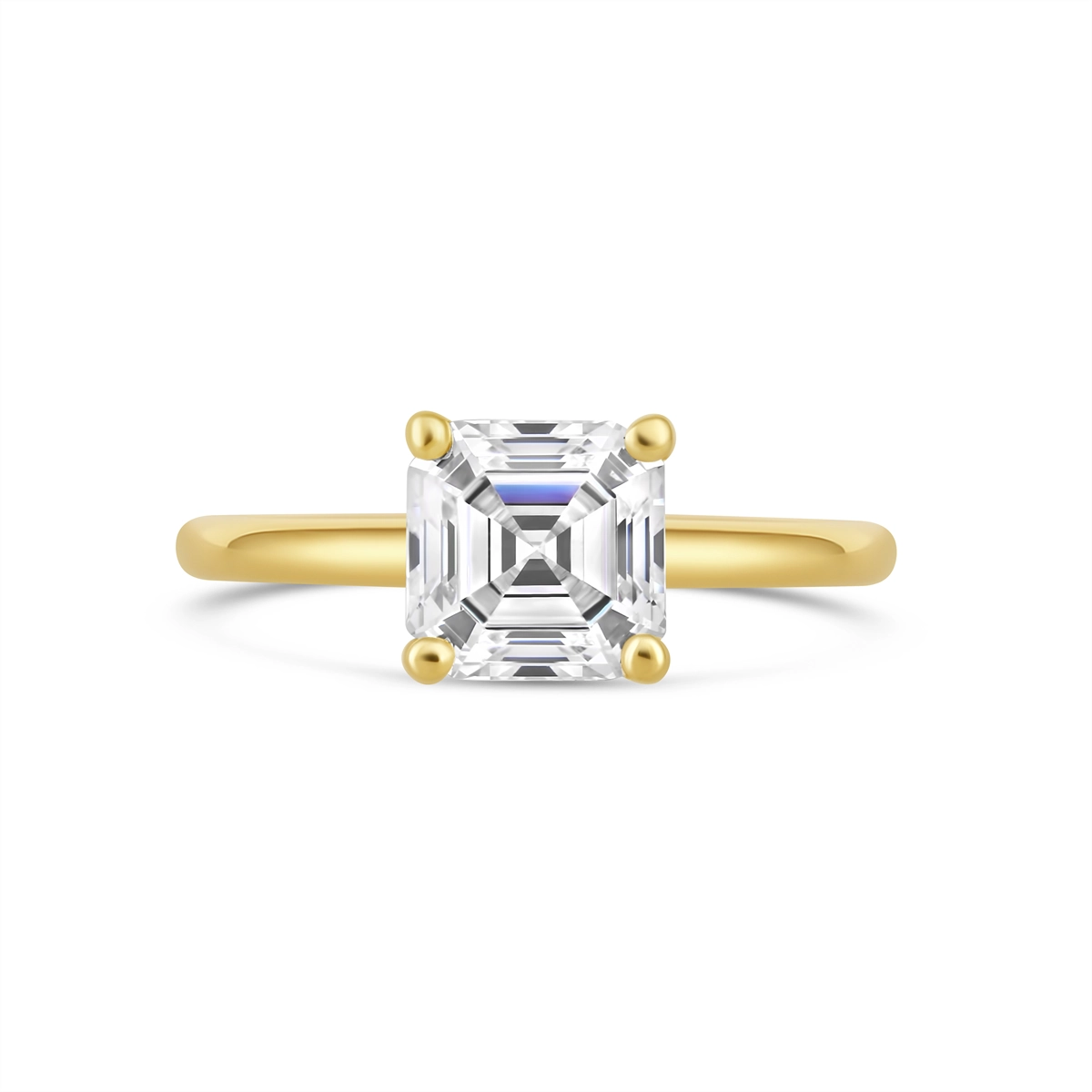 Engagement Collections Engagement Rings in Yellow Gold SOL2001RA-7.5X7.5MM-Y