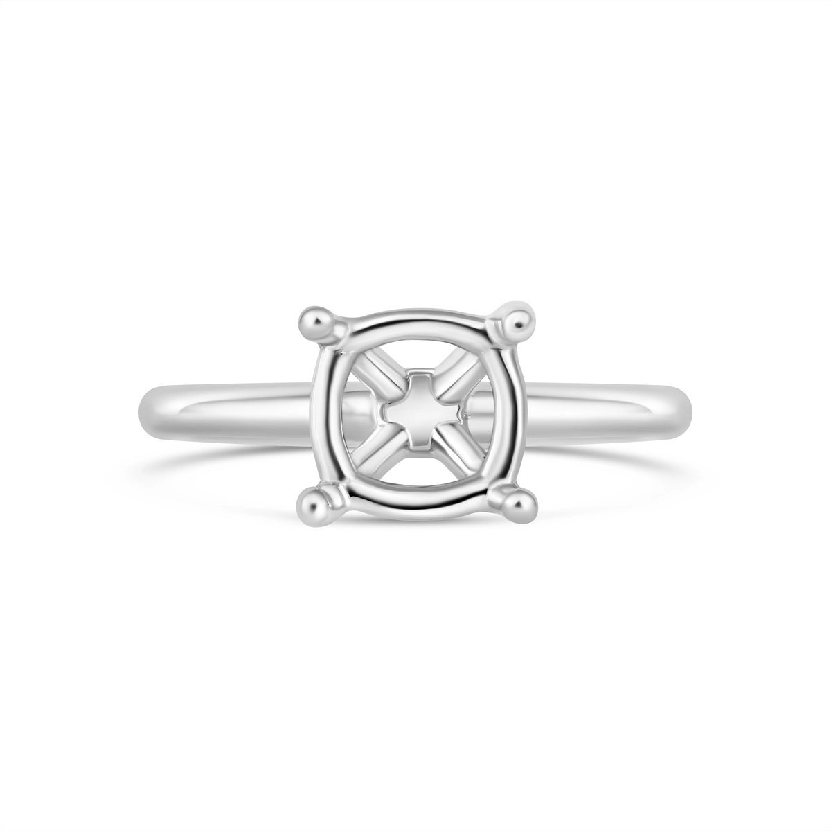 Engagement Collections Engagement Rings in White Gold SOL2001RA-9.5X7MM-W