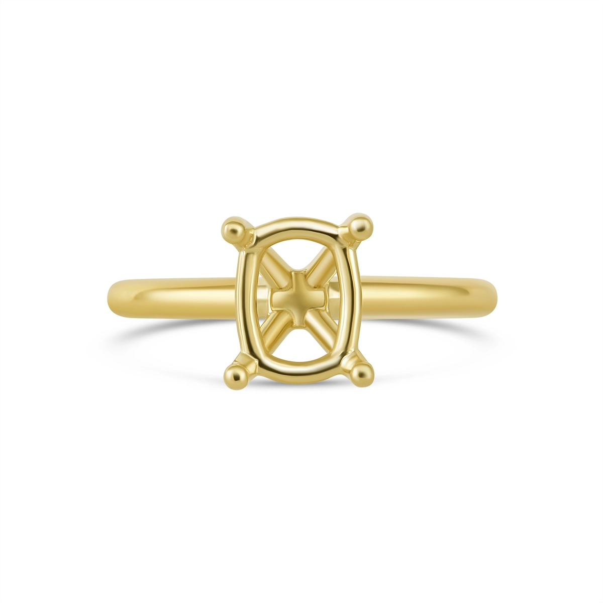 Engagement Collections Engagement Rings in Yellow Gold SOL2001CU-9X7MM-Y