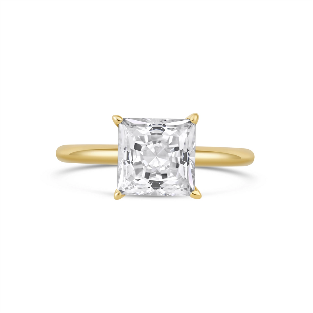 Engagement Collections Engagement Rings in Yellow Gold SOL2001P-7.5X7.5MM-Y