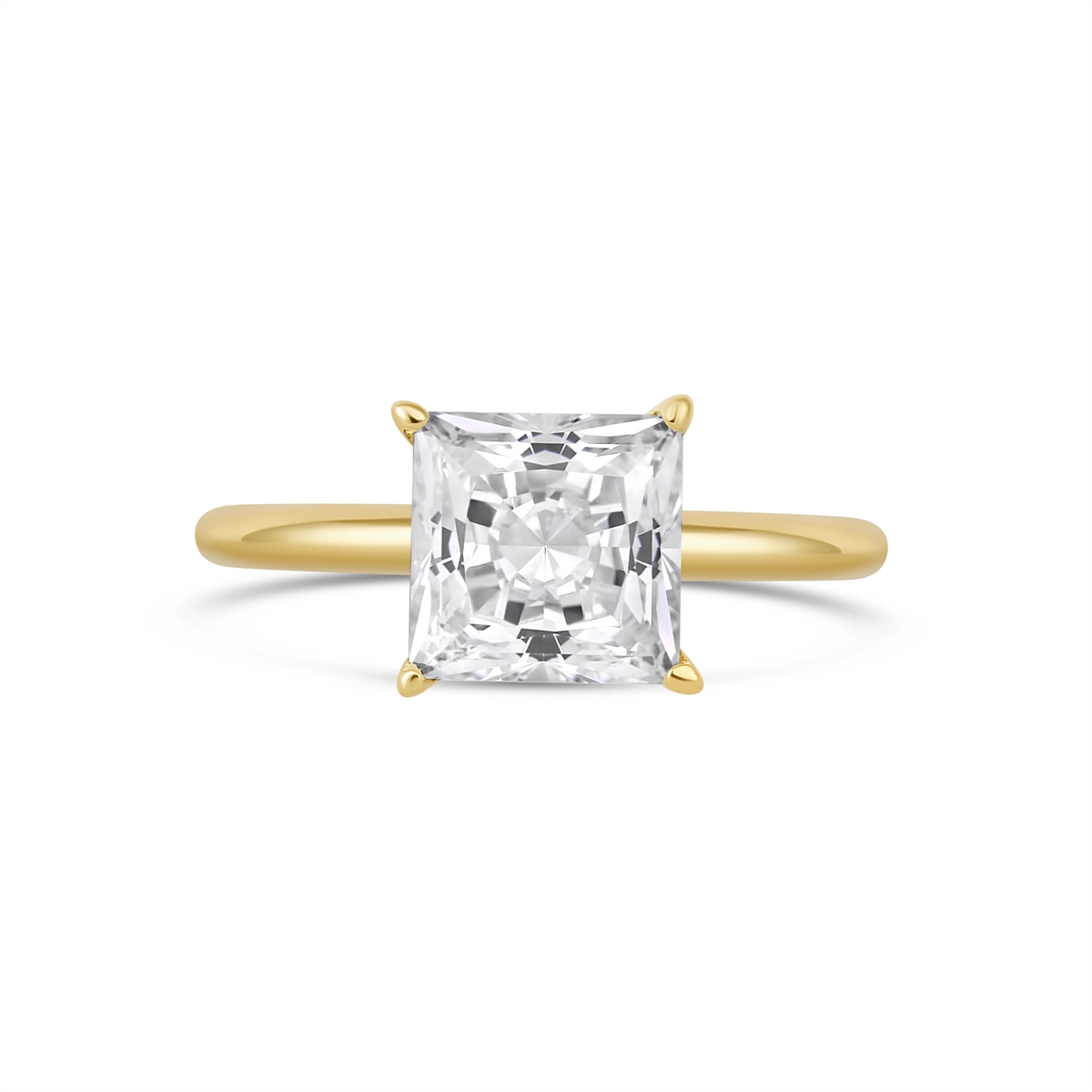Engagement Collections Engagement Rings in Yellow Gold SOL2001P-7.5X7.5MM-Y