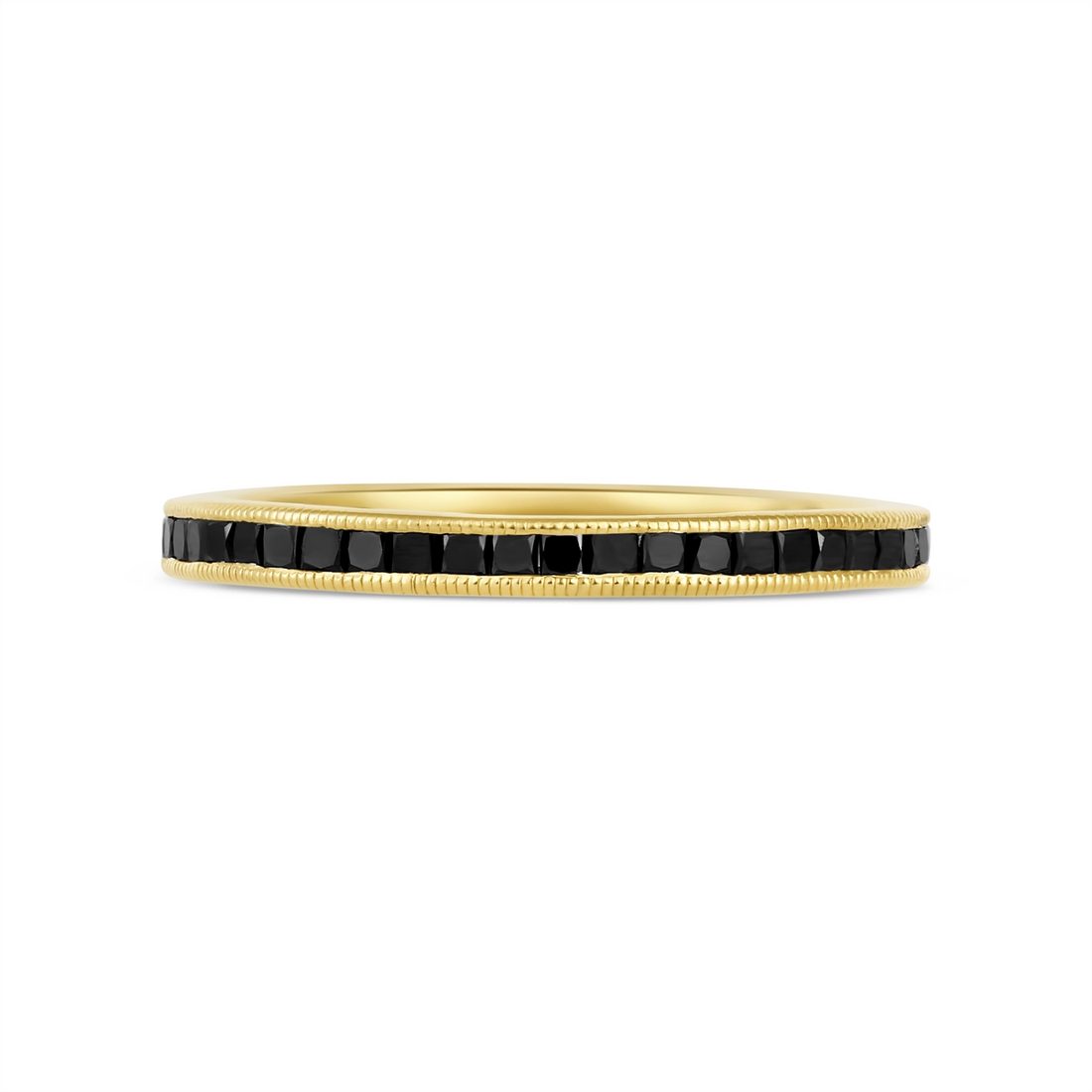 Wedding Bands Wedding Rings in Yellow Gold containing Black diamond 437831