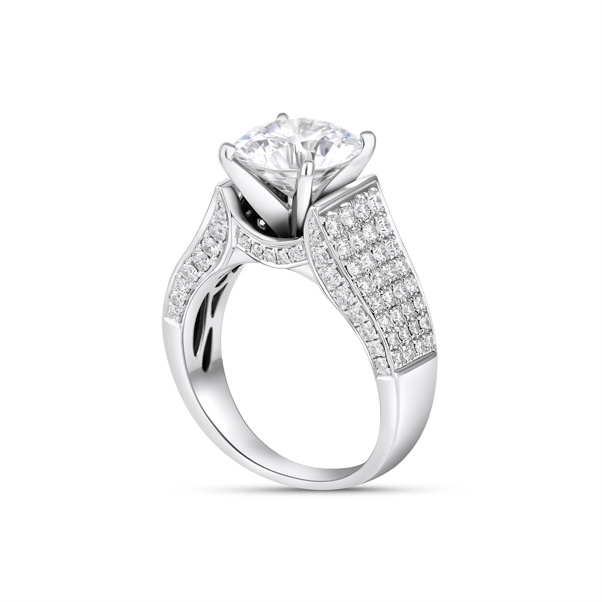 Engagement Collections Estate Jewelry in White Gold GR492803JDI