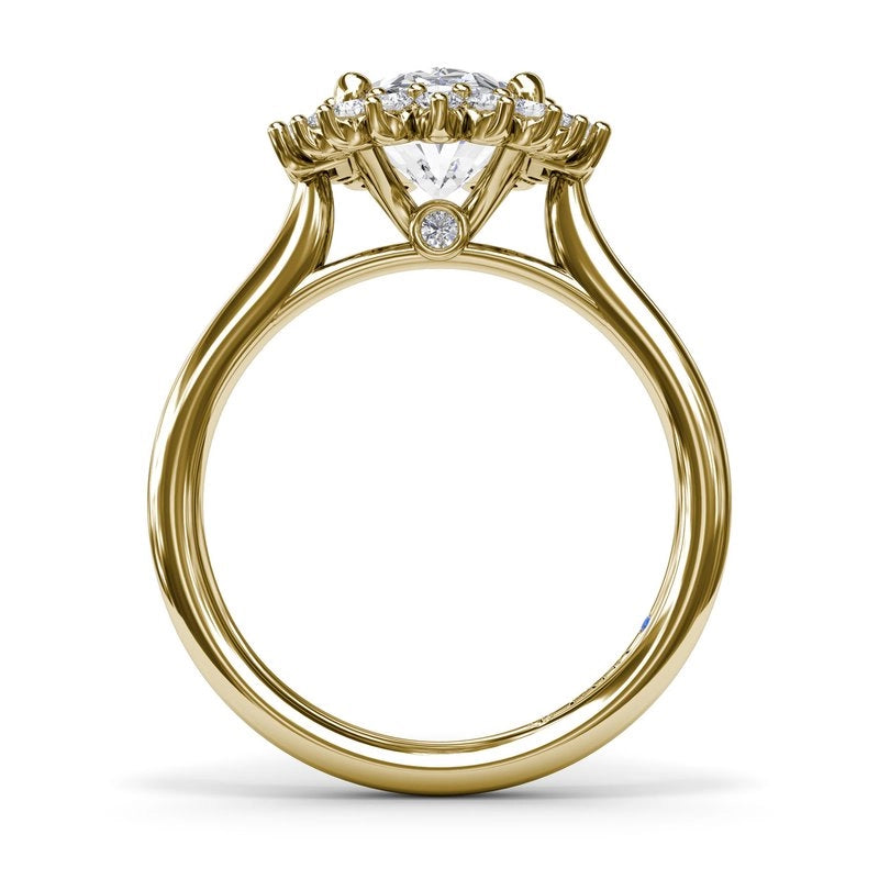Fana Engagement Rings in Yellow Gold containing Diamond S4224-14KYG-OV
