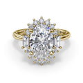 Fana Engagement Rings in Yellow Gold containing Diamond S4224-14KYG-OV