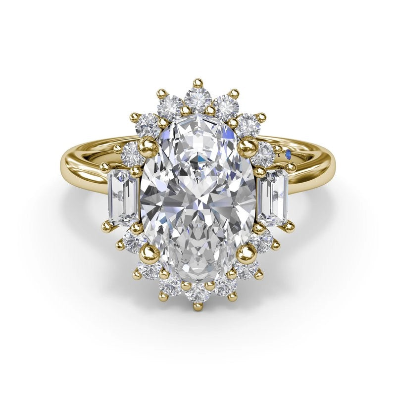 Fana Engagement Rings in Yellow Gold containing Diamond S4224-14KYG-OV