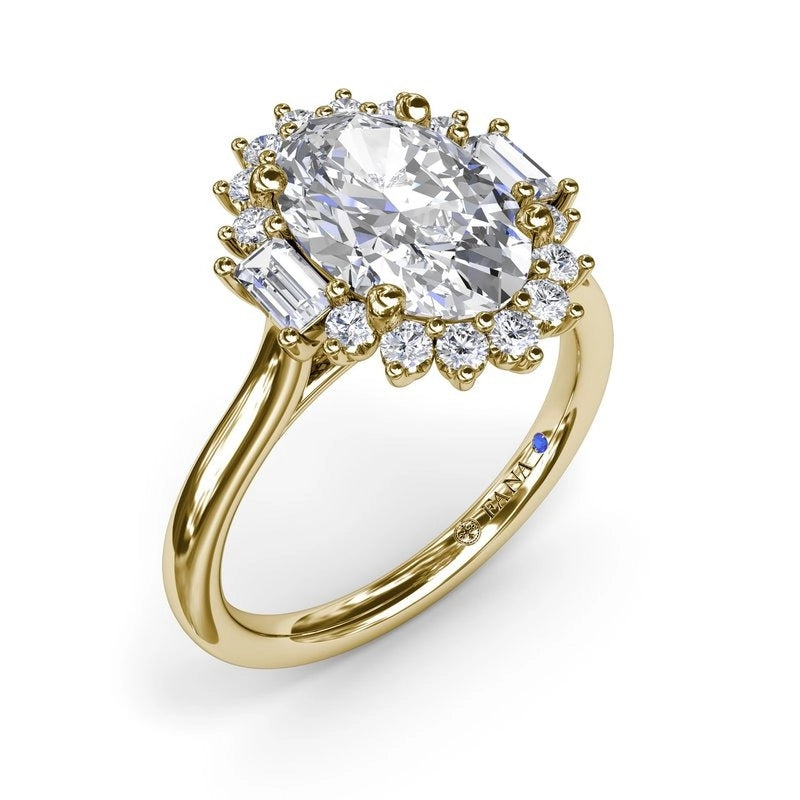 Fana Engagement Rings in Yellow Gold containing Diamond S4224-14KYG-OV