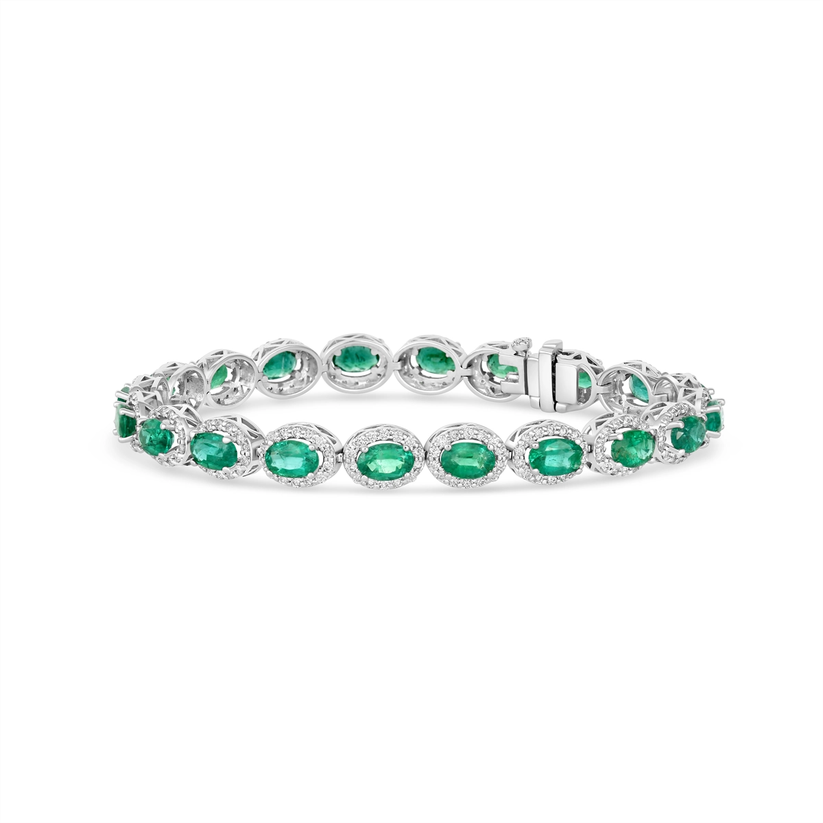 Bracelets Bracelets in White Gold containing Multi-gemstone, Diamond, Emerald 438025