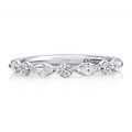 A. Jaffe Wedding Rings in White Gold containing Diamond WRC1373H/43-W