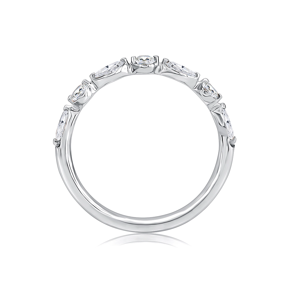 A. Jaffe Wedding Rings in White Gold containing Diamond WRC1373H/43-W